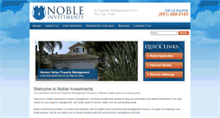 Desktop Screenshot of nobleinvestmentsmv.com
